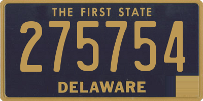 DE license plate 275754