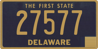 DE license plate 27577