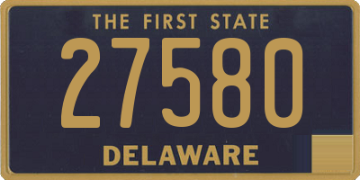 DE license plate 27580