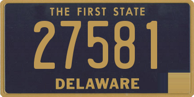 DE license plate 27581