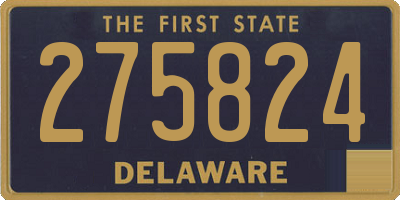 DE license plate 275824