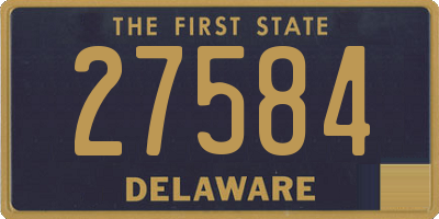 DE license plate 27584