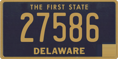 DE license plate 27586