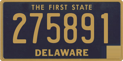 DE license plate 275891