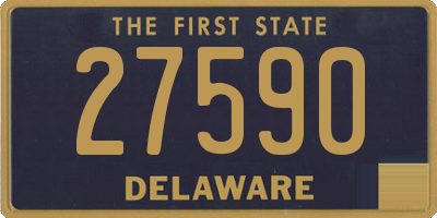 DE license plate 27590