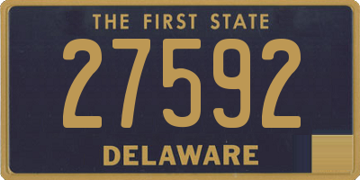 DE license plate 27592