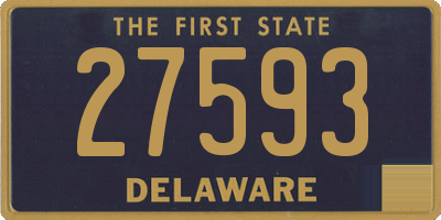 DE license plate 27593