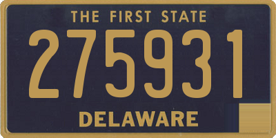 DE license plate 275931