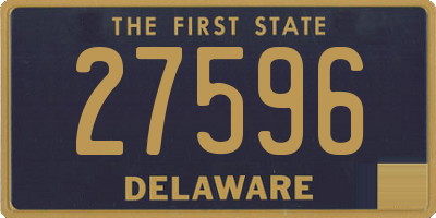 DE license plate 27596