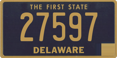 DE license plate 27597