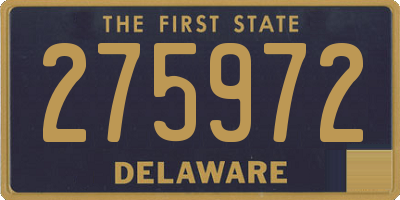 DE license plate 275972