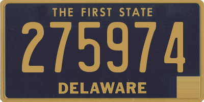 DE license plate 275974