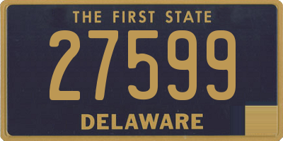 DE license plate 27599