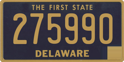 DE license plate 275990