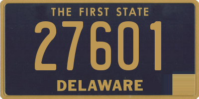 DE license plate 27601