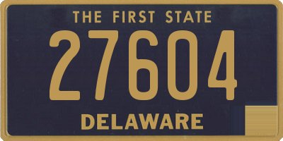 DE license plate 27604