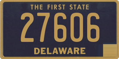 DE license plate 27606