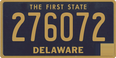 DE license plate 276072