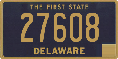 DE license plate 27608