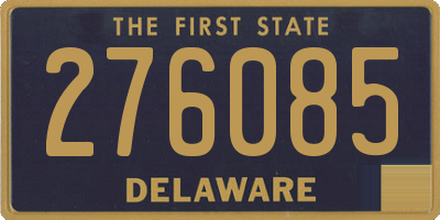 DE license plate 276085