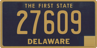 DE license plate 27609