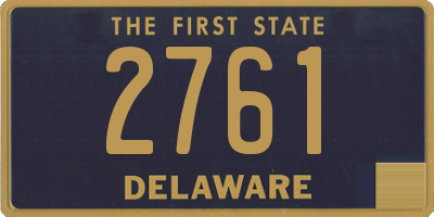 DE license plate 2761