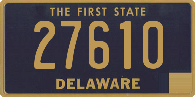 DE license plate 27610