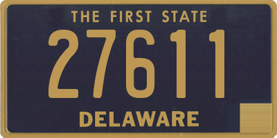 DE license plate 27611