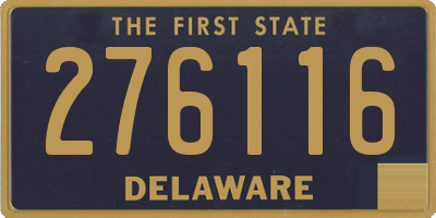 DE license plate 276116