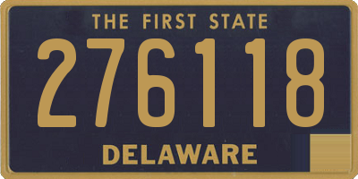 DE license plate 276118