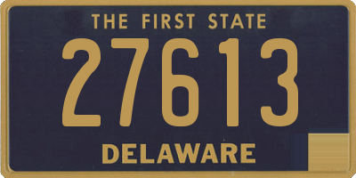 DE license plate 27613