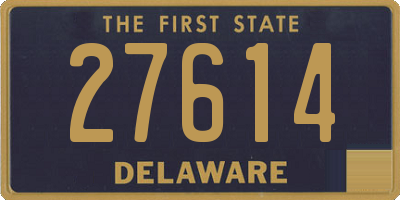 DE license plate 27614