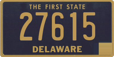 DE license plate 27615