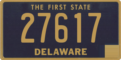 DE license plate 27617