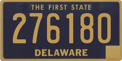 DE license plate 276180