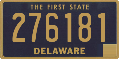 DE license plate 276181