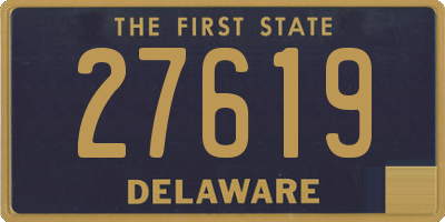 DE license plate 27619