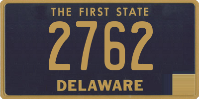 DE license plate 2762