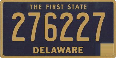 DE license plate 276227