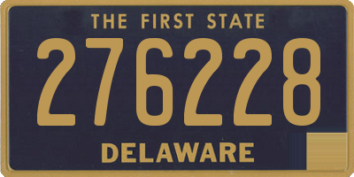 DE license plate 276228