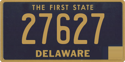 DE license plate 27627