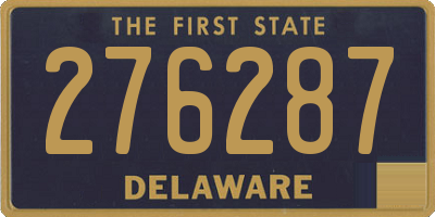 DE license plate 276287