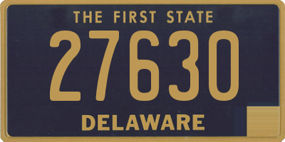 DE license plate 27630