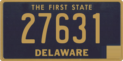 DE license plate 27631