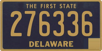 DE license plate 276336