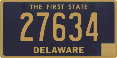 DE license plate 27634