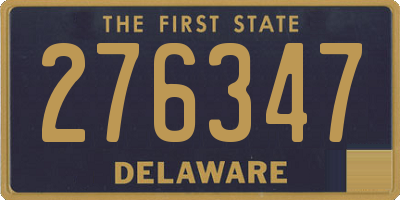 DE license plate 276347