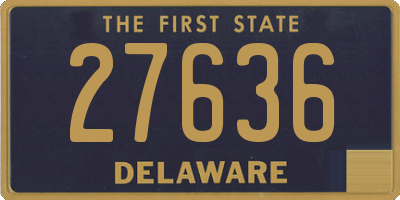 DE license plate 27636