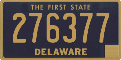 DE license plate 276377