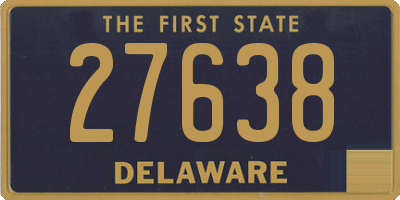 DE license plate 27638